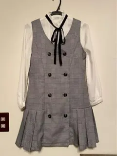 Lovetoxic 150 チェック柄ジャンパースカート シャツ 卒業式