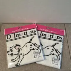 東京ディズニーリゾート 101匹わんちゃん ハンドタオル 2点セット B