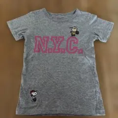 スヌーピー N.Y.C. Tシャツ グレー　130のサムネイル