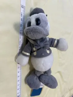 【希少】東京ディズニーリゾート ドナルド モノクロ ぬいぐるみ マスコット