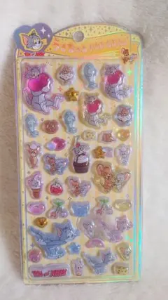 うるちゅるPOPシール トムとジェリー ぷくぷく 立体 レトロ 新品