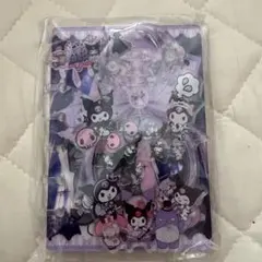 クロミ紫色デザイン シャカシャカシール帳・メモ帳