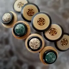 ハンドメイド　バレッタ　2個セット
