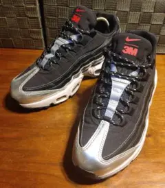 NIKE ナイキ エアマックス 95 ブラック&シルバー24.5cm