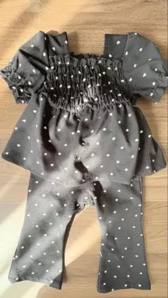 美品　【Cottoli】ハート柄セットアップ