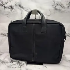 (美品)大人気、ポールスミス、ビジネスバッグ、丈夫なキャンパス地、人気色、大容量