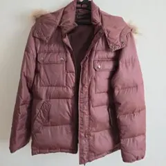 MORGAN　ブラウン ダウンジャケット ファー付き