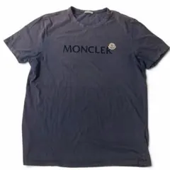 モンクレール ロゴ ワッペン ネイビー S Tシャツ 国内正規品 5S645 