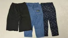 キッズパンツ 3点100cm BREEZE・シシュノン・Ampersand