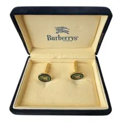 Burberrys ロゴ入りカフス 緑色