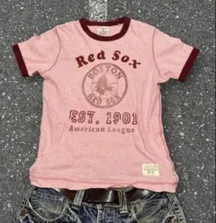 【archive】OLD UNIQLO Red Sox リンガー　Tシャツ S