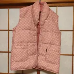 【1/15迄出品】renoma ピンク キルティングベスト M