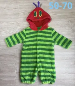 カバーオール 50 60 70 ロンパース　はらぺこあおむし　アウター　秋冬
