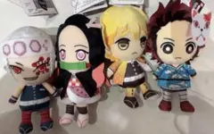 【新品タグ付き◎】鬼滅の刃 マスコットぬいぐるみ 4体セット