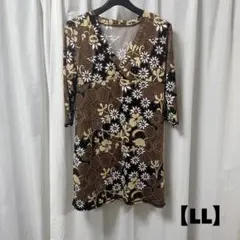 大きいサイズ　Otto カシュクールワンピース　LL