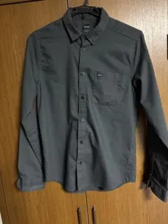 ダークグレー 長袖シャツ