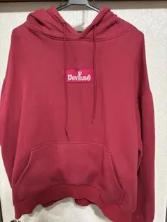 Deviluse デビルユース　パーカー　Box Logo 赤　XLサイズのサムネイル