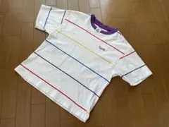 【X-girl】レインボーストライプTシャツ2(M)のサムネイル