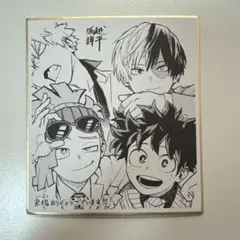 ヒロアカ　映画特典　色紙　ワールドヒーローズミッション