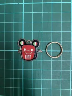 TOPO FIAT フィアット オリジナルキーホルダー イタリア トリコロールのサムネイル