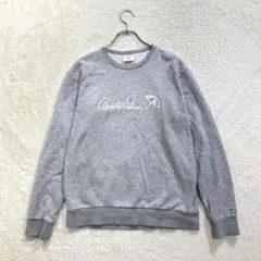 ✨アーノルドパーマー/M〜L/グレー/ロゴ刺繍/スウェットトレーナー/長袖/秋冬のサムネイル