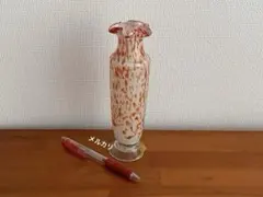 ガラス花瓶 フラワーベース 大正昭和頃 アンティーク 台座カケ