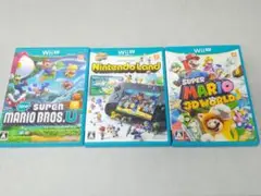 Wii U ゲーム3本セット マリオ ニンテンドーランド 中古