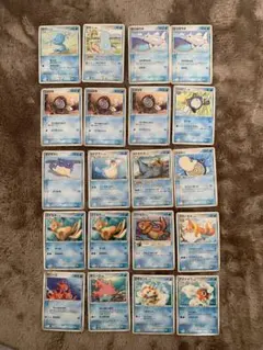 ポケモンカードセット 水タイプ 20枚