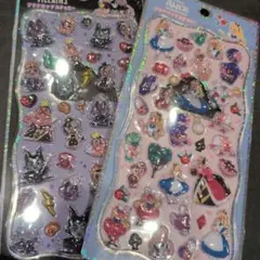 ディズニーヴィランズ アリス プチドロップステッカー 正規品