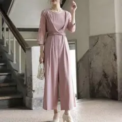 新品✨DRESS+　ドレスプラス　パーティードレス ジャンプスーツ　結婚式　S