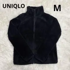【ユニクロ/UNIQLO】ファーリーフリースフルジップジャケット　M ブラック