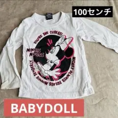 BABY DOLL ミッキー ミニー 長袖カットソー 100cm以上