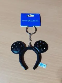 東京ディズニーリゾート カチューシャ キーチェーン ブラックのサムネイル