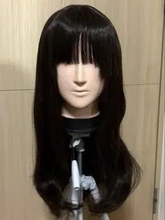 ショコラブラック　メルティカールロング　ウィッグ　スワローテイル　女装　コスプレ
