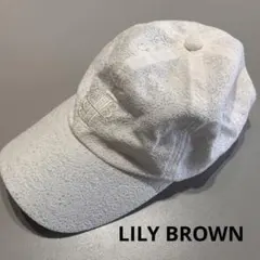 【美品】LILY BROWN レースキャップ ホワイトキャップのサムネイル