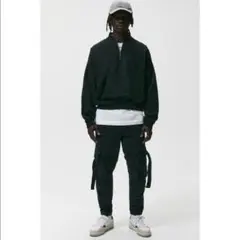 Y2K ZARA　ストラップ　カーゴ ブラック ジョガーパンツ