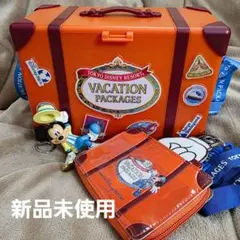 ディズニー　バケーションパッケージ ポップコーンバゲット　パスケース　ミッキー