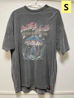 【古着】JaVa ジャバコラボ UFO ピグメントTシャツ Sサイズ 男女兼用