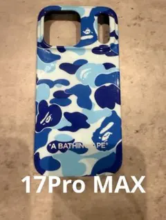 A BATHING APE iPhone ケース ブルーカモ　17Pro MAXのサムネイル
