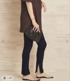 【タグ付き未使用】Plage Zip Skinny パンツ 2 36サイズのサムネイル