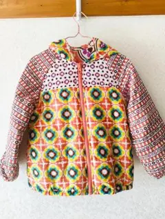 ミミット　カラフル中綿コート フード付き