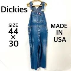 ディッキーズ デニムオーバーオール サロペット ワークウェア 44×30