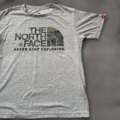THE NORTH FACE カモフラロゴ Tシャツ グレー M