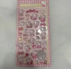 ハローキティ ボンボンドロップシール　3Dステッカー ピンク