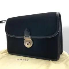 y2k BALLY バリー トートバッグ レザー キャンバス 黒 Bロゴ柄 - メルカリ