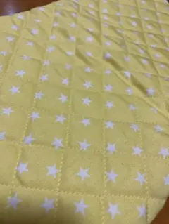 星柄キルティング生地（黄色）