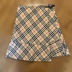 BURBERRY BLUELABEL 巻きスカート レディー 38 バーバリー
