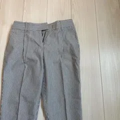 NATURAL BEAUTY BASIC ストライプ カジュアルパンツ XS