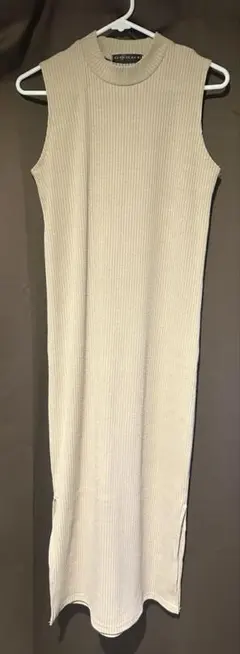 GORGE リブニット ノースリーブワンピース