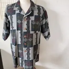 HERHIS】タグ付き 着物リメイク 和柄シャツ 絹100% M - メルカリ